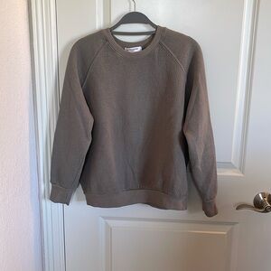 PerfectwhiteTee - allman cotton military thermal quilted crew Sage - Small